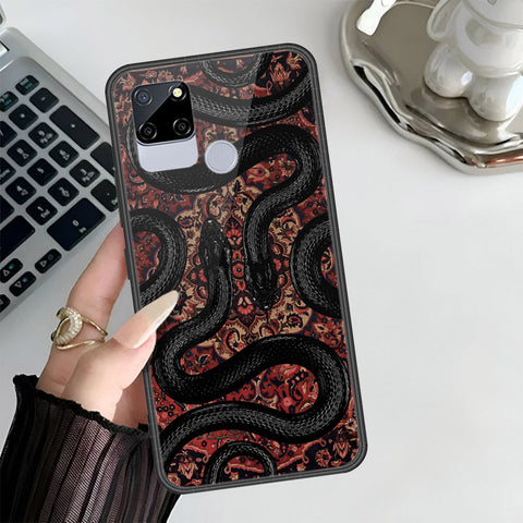 Realme C12 Cover - Onation Persian Rugs Series 3 - HQ Ultra Shine Premium Infinity Glass Soft Silicon Borders Case