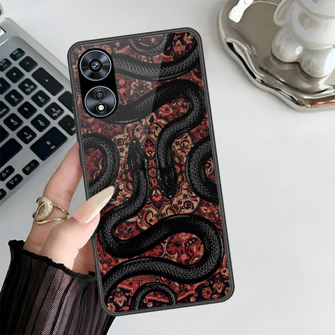 Oppo A58 4G Cover - Onation Persian Rugs Series 3 - HQ Ultra Shine Premium Infinity Glass Soft Silicon Borders Case