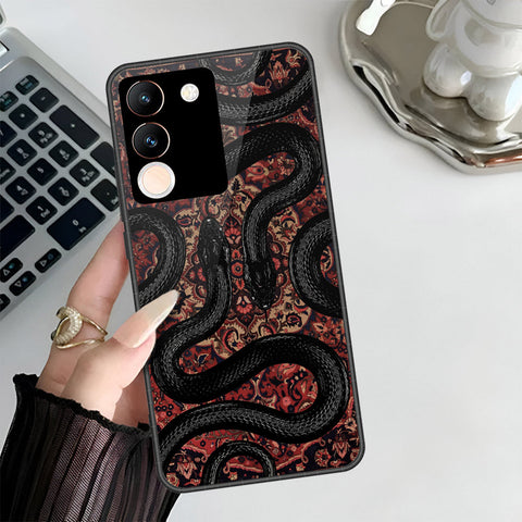 Vivo Y200 5G Cover - Onation Persian Rugs Series 3 - HQ Ultra Shine Premium Infinity Glass Soft Silicon Borders Case