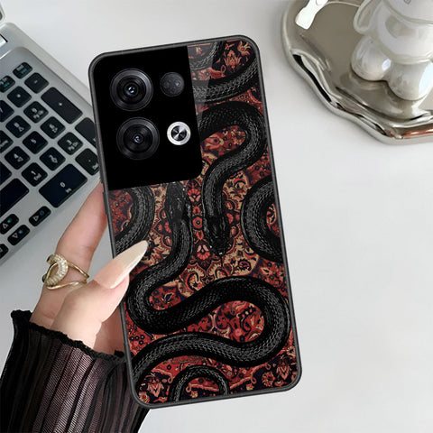 Oppo Reno 8 Pro  Cover - Onation Persian Rugs Series 3 - HQ Ultra Shine Premium Infinity Glass Soft Silicon Borders Case
