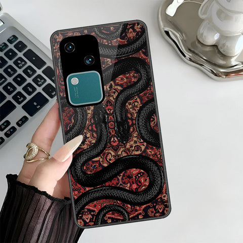 Vivo S18 Cover - Onation Persian Rugs Series 3 - HQ Ultra Shine Premium Infinity Glass Soft Silicon Borders Case