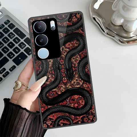 Vivo V29 Cover - Onation Persian Rugs Series 3 - HQ Ultra Shine Premium Infinity Glass Soft Silicon Borders Case
