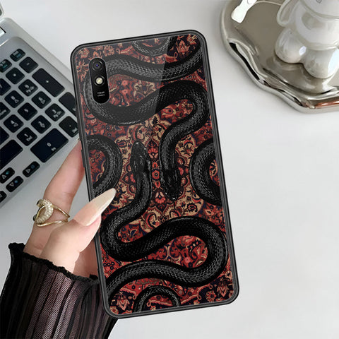 Xiaomi Redmi 9A Cover - Onaton Persian Rugs Series 3 - HQ Ultra Shine Premium Infinity Glass Soft Silicon Borders Case