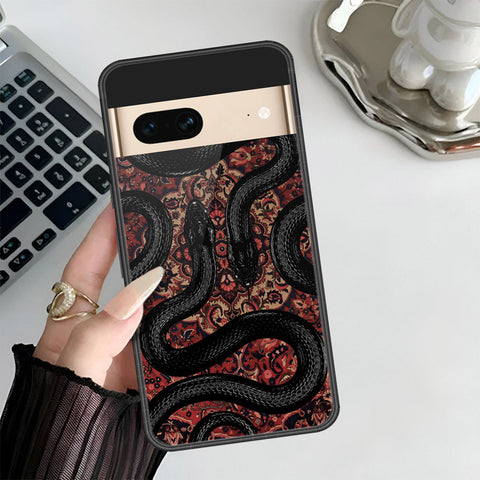 Google Pixel 7 Cover - ONation Persian Rugs Series 3 - HQ Ultra Shine Premium Infinity Glass Soft Silicon Borders Case