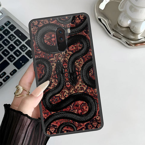 Xiaomi Pocophone F1 Cover - Onaton Persian Rugs Series 3 - HQ Ultra Shine Premium Infinity Glass Soft Silicon Borders Case