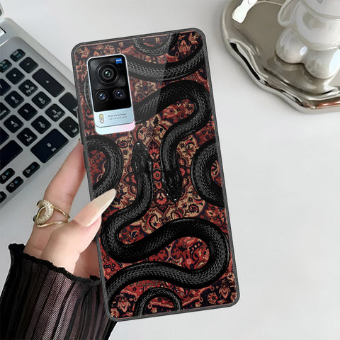 Vivo X60 Pro Cover - Onaton Persian Rugs Series 3 - HQ Ultra Shine Premium Infinity Glass Soft Silicon Borders Case