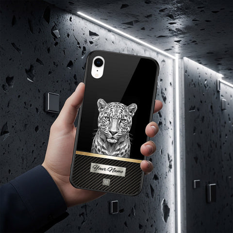 iPhone XR - Alpha Signature Series - HQ Ultra Shine Premium Infinity Glass Soft Silicon Borders Case