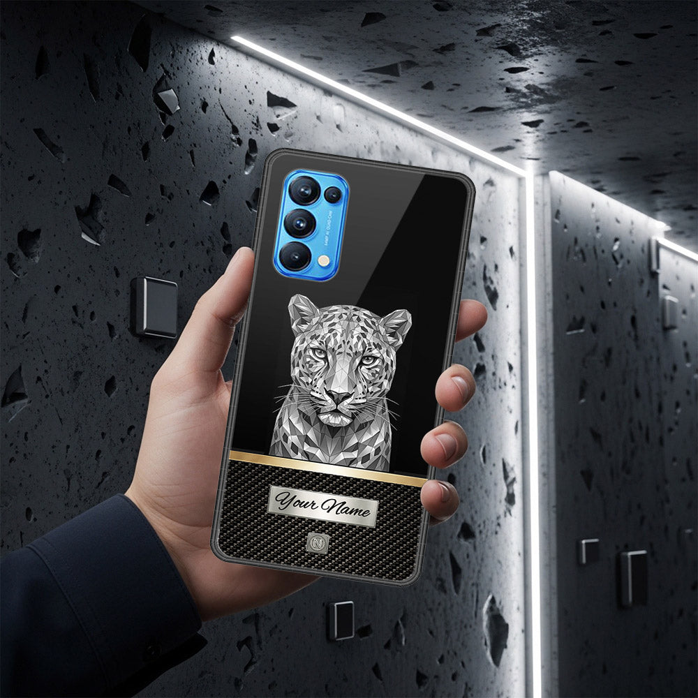 Oppo Reno 5 Pro 5G Cover - Alpha Signature Series - HQ Ultra Shine Premium Infinity Glass Soft Silicon Borders Case