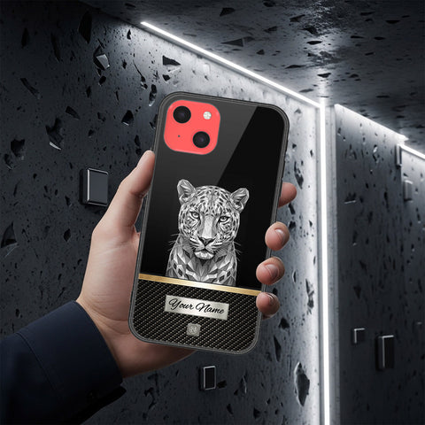 iPhone 13 Mini Cover - Alpha Signature Series - HQ Ultra Shine Premium Infinity Glass Soft Silicon Borders Case