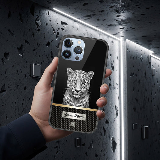 iPhone 13 Pro Max Cover - Alpha Signature Series - HQ Ultra Shine Premium Infinity Glass Soft Silicon Borders Case