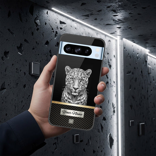 Google Pixel 8 Pro Cover - Alpha Signature Series - HQ Ultra Shine Premium Infinity Glass Soft Silicon Borders Case