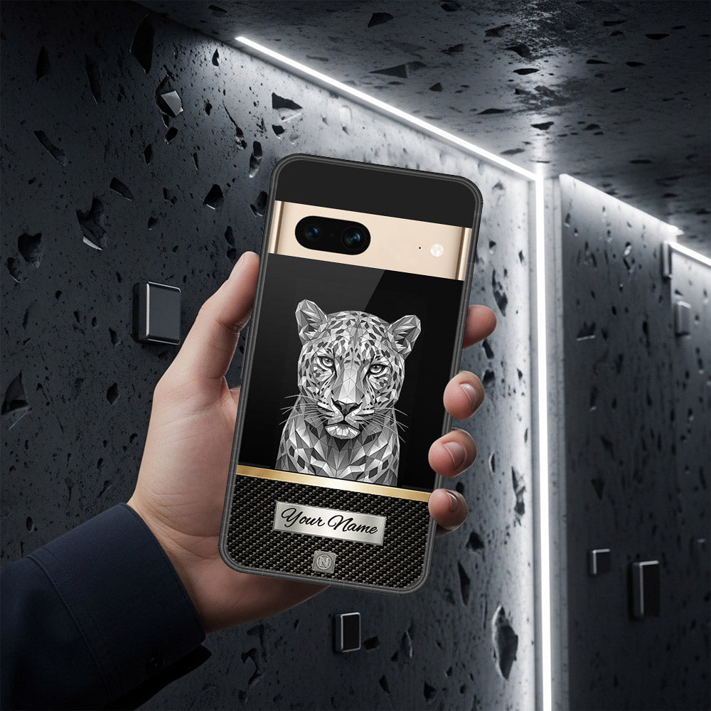 Google Pixel 7 Cover - Alpha Signature Series - HQ Ultra Shine Premium Infinity Glass Soft Silicon Borders Case