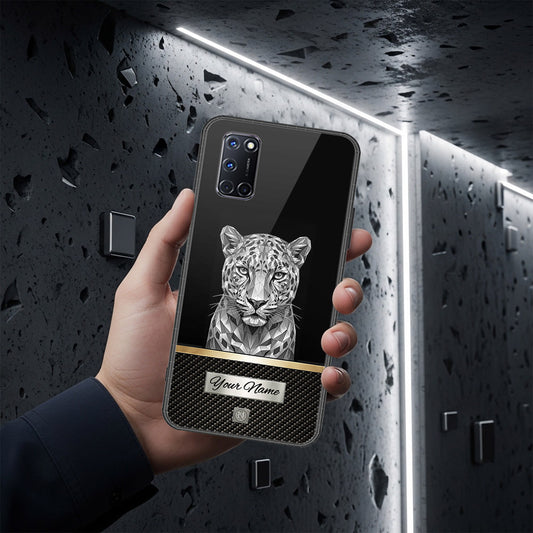Oppo A72 Cover - Alpha Signature Series - HQ Ultra Shine Premium Infinity Glass Soft Silicon Borders Case
