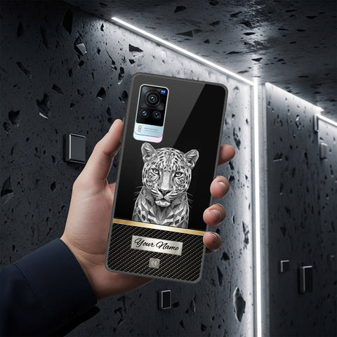 Vivo X60 Cover - Alpha Signature Series - HQ Ultra Shine Premium Infinity Glass Soft Silicon Borders Case