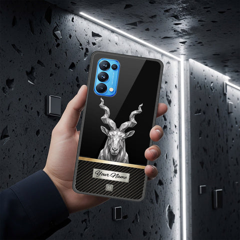Oppo Reno 5 Pro 5G Cover - Alpha Signature Series - HQ Ultra Shine Premium Infinity Glass Soft Silicon Borders Case