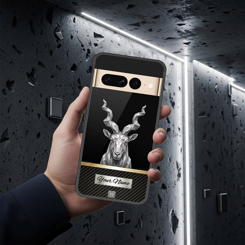 Google Pixel 7 Pro Cover - Alpha Signature Series - HQ Ultra Shine Premium Infinity Glass Soft Silicon Borders Case