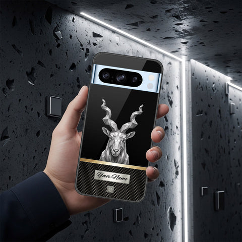 Google Pixel 8 Pro Cover - Alpha Signature Series - HQ Ultra Shine Premium Infinity Glass Soft Silicon Borders Case