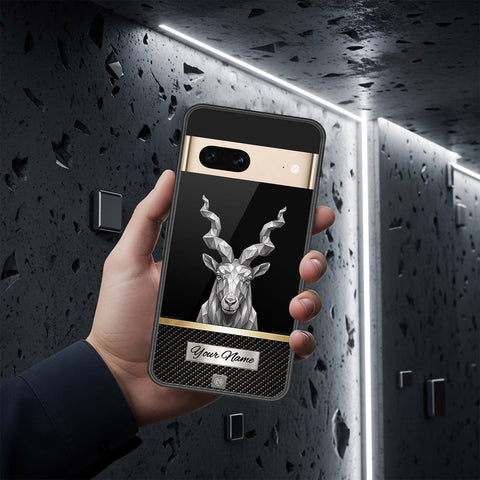 Google Pixel 7 Cover - Alpha Signature Series - HQ Ultra Shine Premium Infinity Glass Soft Silicon Borders Case