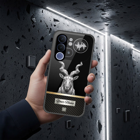 Vivo V70 FE Cover - Alpha Signature Series - HQ Ultra Shine Premium Infinity Glass Soft Silicon Borders Case