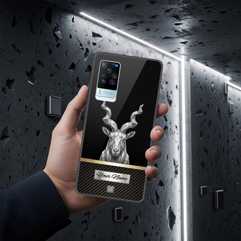 Vivo X60 Cover - Alpha Signature Series - HQ Ultra Shine Premium Infinity Glass Soft Silicon Borders Case