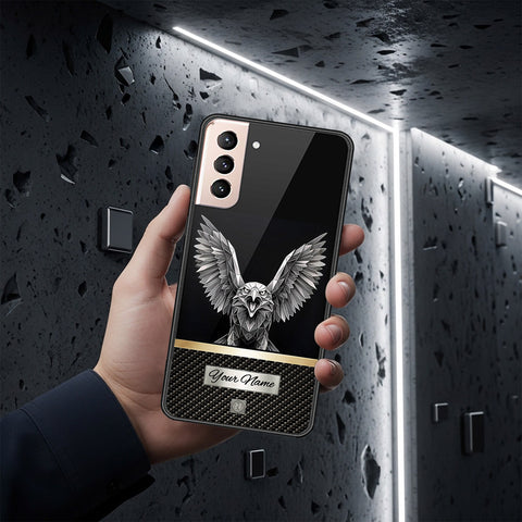 Samsung Galaxy S21 5G Cover - Alpha Signature Series - HQ Ultra Shine Premium Infinity Glass Soft Silicon Borders Case
