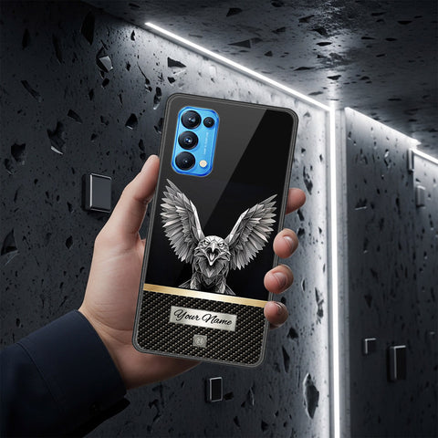 Oppo Reno 5 Pro 5G Cover - Alpha Signature Series - HQ Ultra Shine Premium Infinity Glass Soft Silicon Borders Case