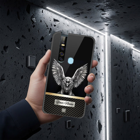 Tecno Camon 15 Premier Cover - Alpha Signature Series - HQ Ultra Shine Premium Infinity Glass Soft Silicon Borders Case