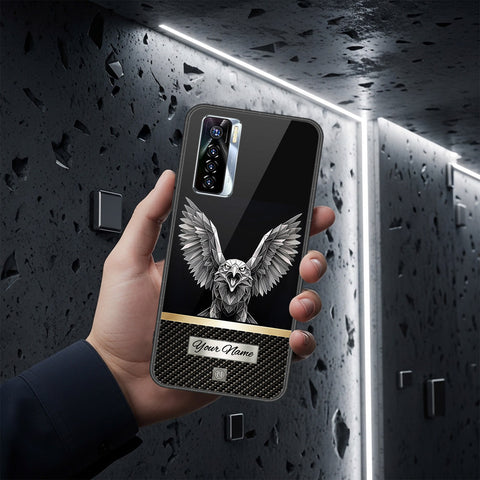 Tecno Camon 17 Pro Cover - Alpha Signature Series - HQ Ultra Shine Premium Infinity Glass Soft Silicon Borders Case