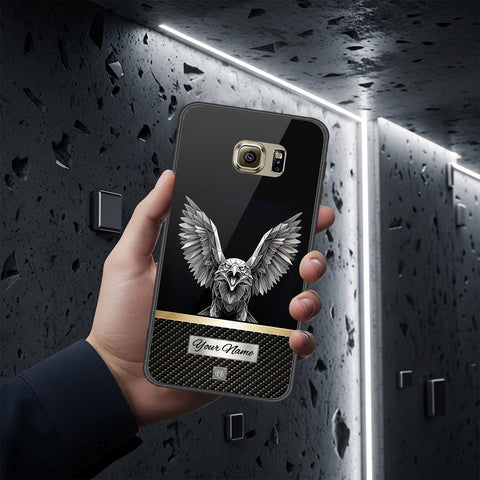 Samsung Galaxy S6 Cover - Alpha Signature Series - HQ Ultra Shine Premium Infinity Glass Soft Silicon Borders Case