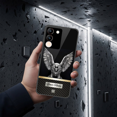 Vivo V29e Cover - Alpha Signature Series - HQ Ultra Shine Premium Infinity Glass Soft Silicon Borders Case
