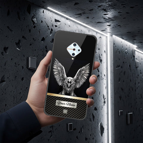 Vivo Y9s Cover - Alpha Signature Series - HQ Ultra Shine Premium Infinity Glass Soft Silicon Borders Case