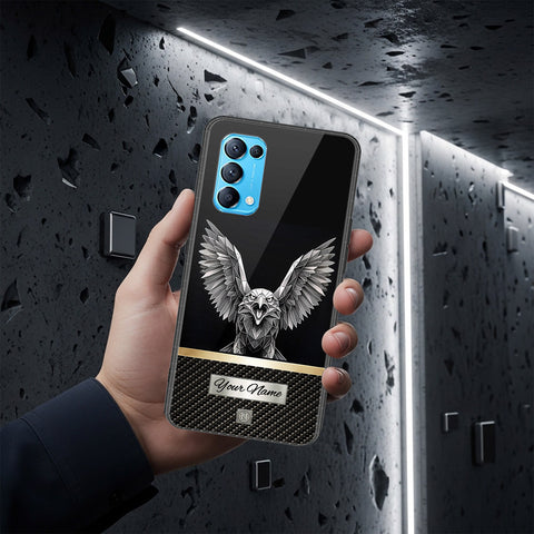 Oppo Reno 5 5G Cover - Alpha Signature Series - HQ Ultra Shine Premium Infinity Glass Soft Silicon Borders Case