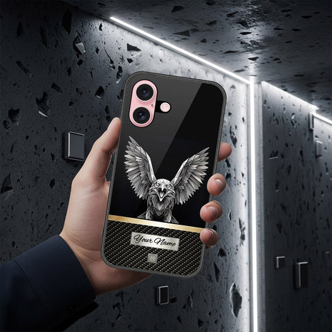 iPhone 16 Plus - Alpha Signature Series - HQ Ultra Shine Premium Infinity Glass Soft Silicon Borders Case