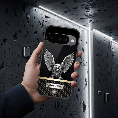Google Pixel 10 Cover - Alpha Signature Series - HQ Ultra Shine Premium Infinity Glass Soft Silicon Borders Case
