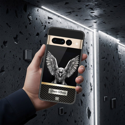 Google Pixel 7 Pro Cover - Alpha Signature Series - HQ Ultra Shine Premium Infinity Glass Soft Silicon Borders Case