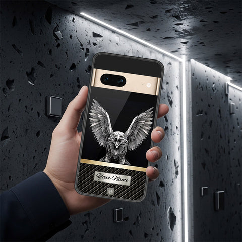 Google Pixel 7 Cover - Alpha Signature Series - HQ Ultra Shine Premium Infinity Glass Soft Silicon Borders Case