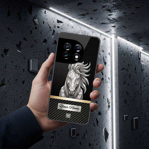 OnePlus Ace 2 Pro Cover - Alpha Signature Series - HQ Ultra Shine Premium Infinity Glass Soft Silicon Borders Case
