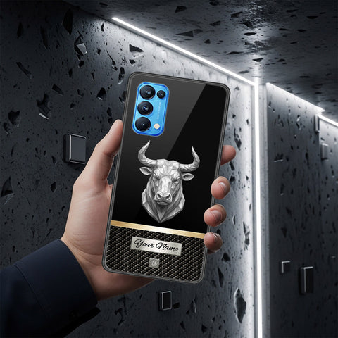 Oppo Reno 5 Pro 5G Cover - Alpha Signature Series - HQ Ultra Shine Premium Infinity Glass Soft Silicon Borders Case