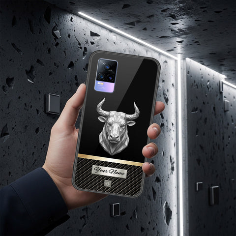 Vivo V21e Cover - Alpha Signature Series - HQ Ultra Shine Premium Infinity Glass Soft Silicon Borders Case