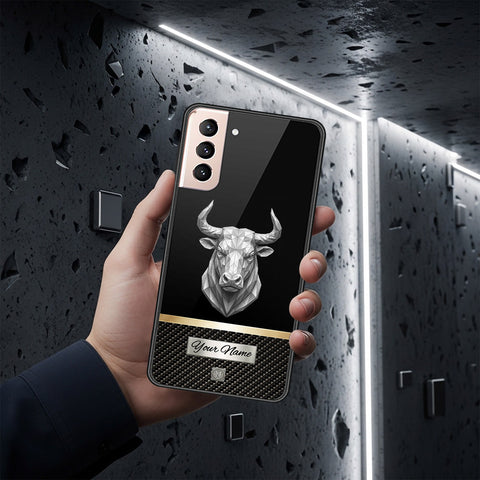 Samsung Galaxy S21 FE 5G Cover - Alpha Signature Series - HQ Ultra Shine Premium Infinity Glass Soft Silicon Borders Case