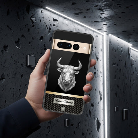 Google Pixel 7 Pro Cover - Alpha Signature Series - HQ Ultra Shine Premium Infinity Glass Soft Silicon Borders Case