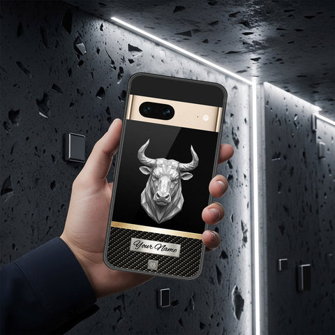 Google Pixel 7 Cover - Alpha Signature Series - HQ Ultra Shine Premium Infinity Glass Soft Silicon Borders Case