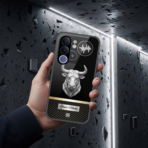 Vivo V70 FE Cover - Alpha Signature Series - HQ Ultra Shine Premium Infinity Glass Soft Silicon Borders Case