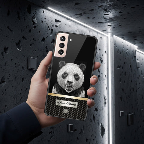 Samsung Galaxy S21 5G Cover - Alpha Signature Series - HQ Ultra Shine Premium Infinity Glass Soft Silicon Borders Case