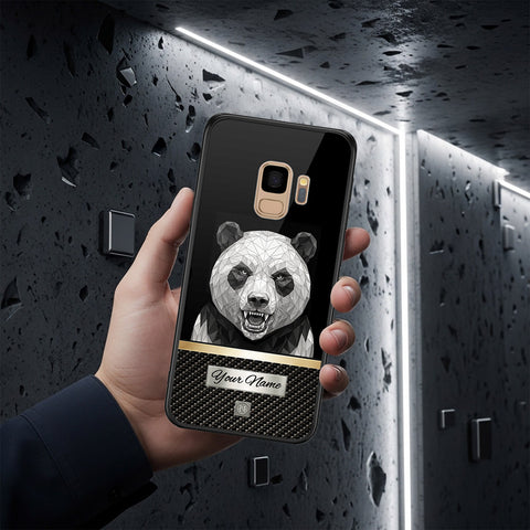 Samsung Galaxy S9 Cover - Alpha Signature Series - HQ Ultra Shine Premium Infinity Glass Soft Silicon Borders Case