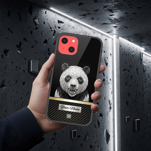 iPhone 13 Mini Cover - Alpha Signature Series - HQ Ultra Shine Premium Infinity Glass Soft Silicon Borders Case