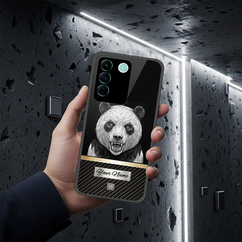 Vivo V27e Cover - Alpha Signature Series - HQ Ultra Shine Premium Infinity Glass Soft Silicon Borders Case