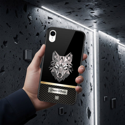 iPhone XR - Alpha Signature Series - HQ Ultra Shine Premium Infinity Glass Soft Silicon Borders Case