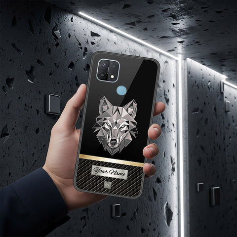 Oppo A15 Cover - Alpha Signature Series - HQ Ultra Shine Premium Infinity Glass Soft Silicon Borders Case