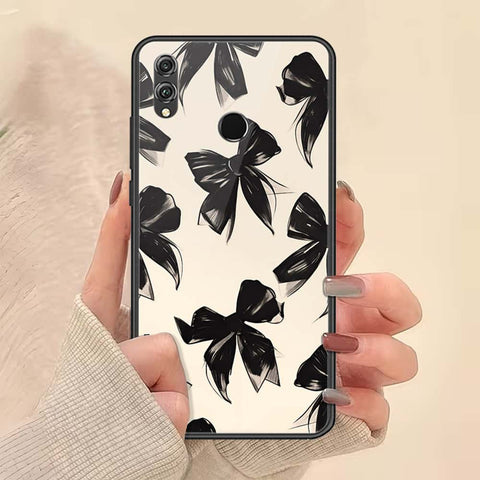 Huawei Honor 8X Cover - ONation Bow Series - HQ Ultra Shine Premium Infinity Glass Soft Silicon Borders Case